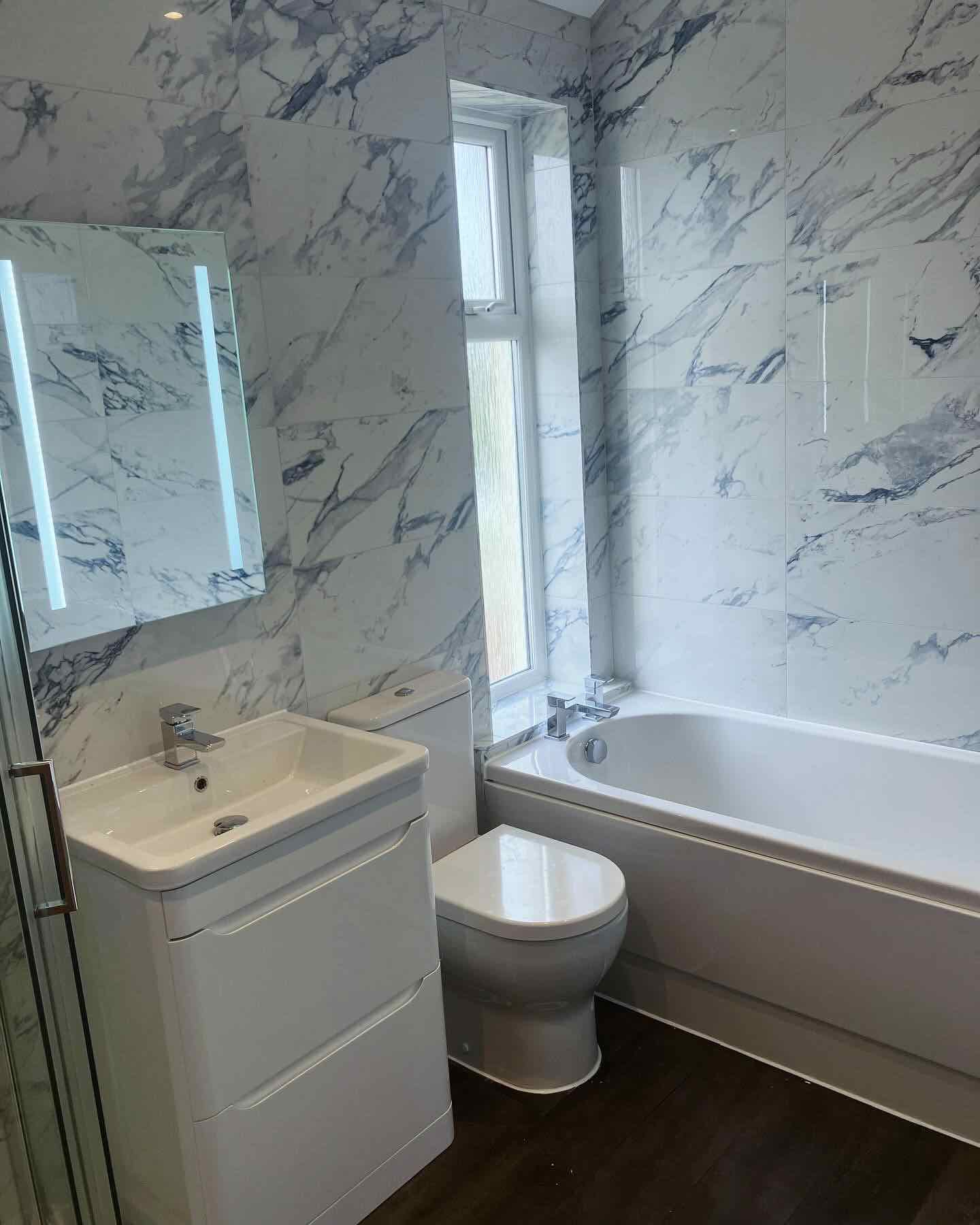 Bathroom installation by Devon Build and Carpentry, North Devon